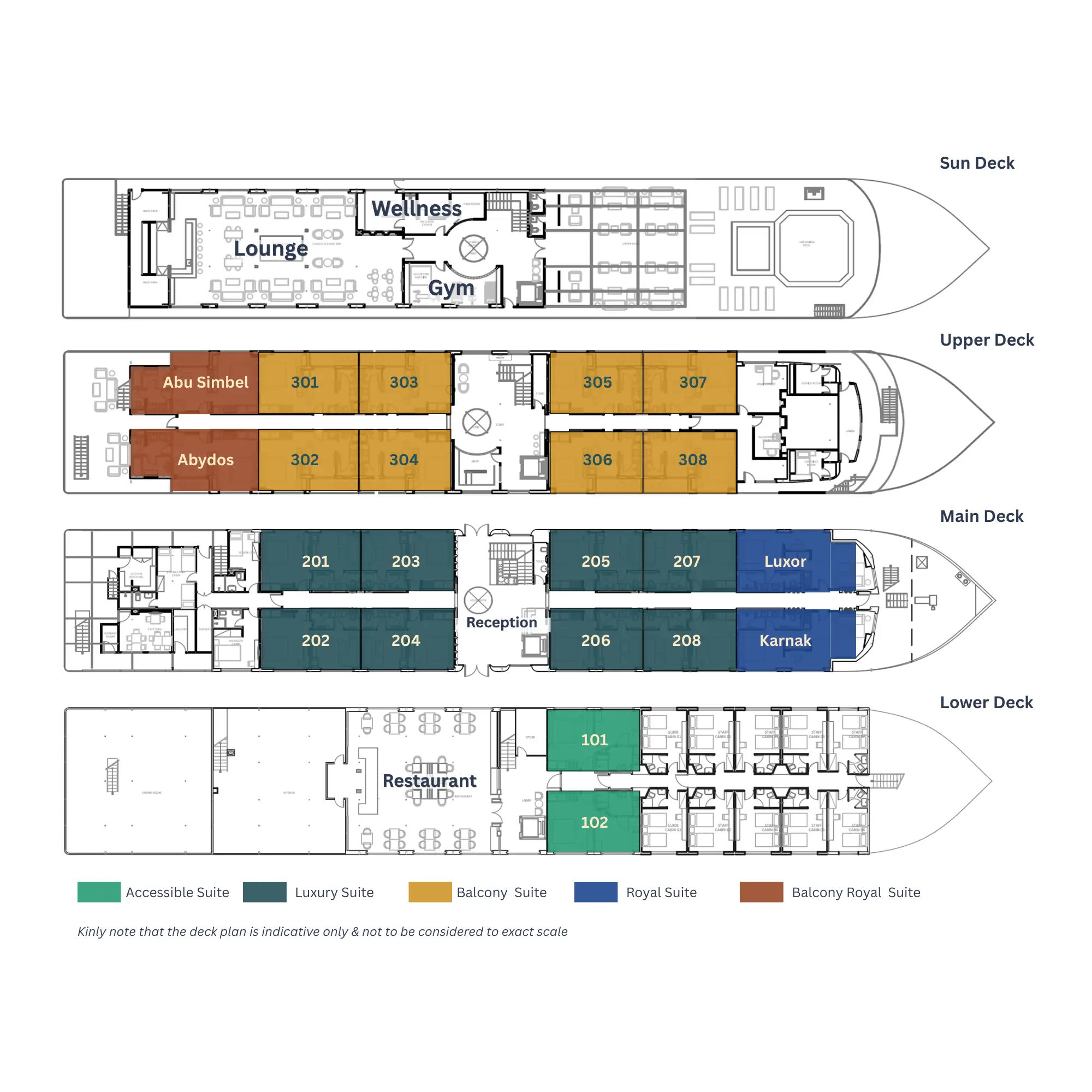 M/S Royal Serenade Deck Plan
